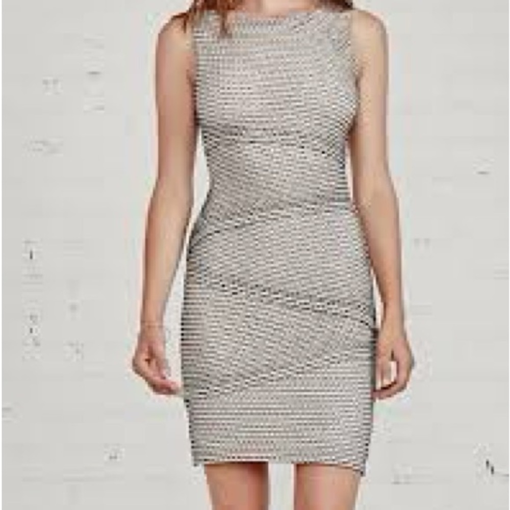 NWT Bailey 44 Gobi Desert Sleeveless Tiered Jersey Bodycon Dress,Sz L, MSRP $196